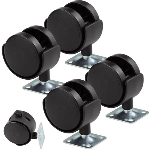 Pack inch plastic casters - 2,