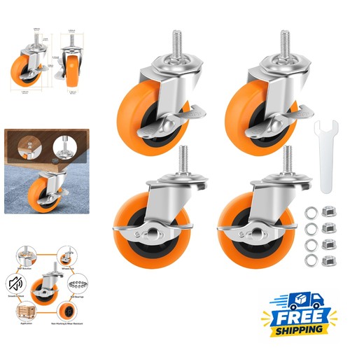 Durable inch locking caster - 3-inch,